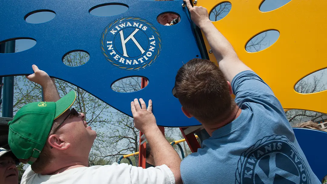 Image of a new Kiwanis Playground being installed | Kiwanis Club of Bradford